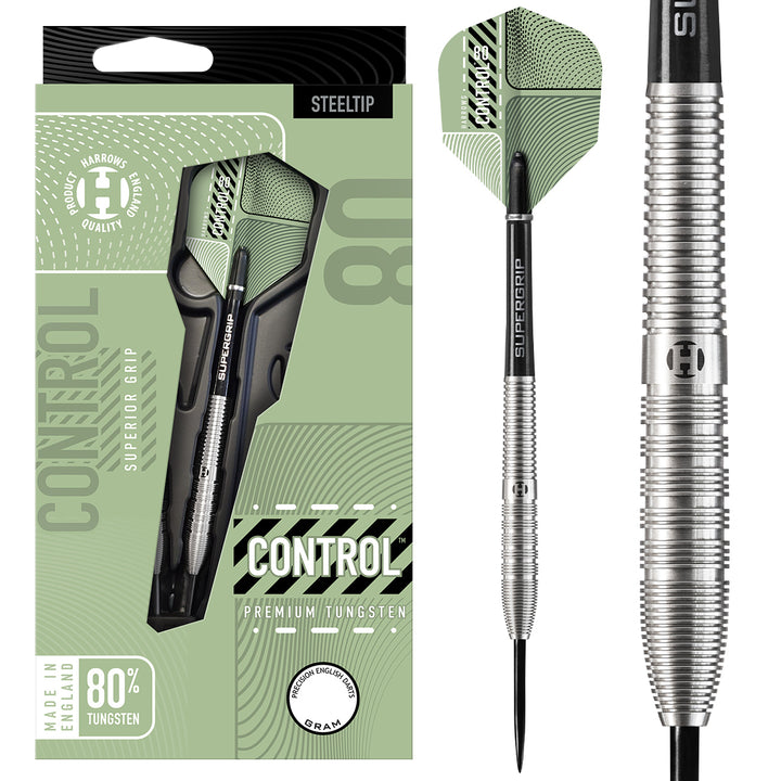 Control Tapered 80% Tungsten Steel Tip Darts by Harrows