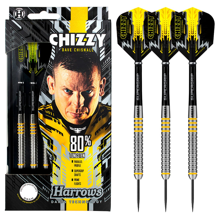 Dave Chisnall Chizzy 80% Tungsten Steel Tip Darts by Harrows