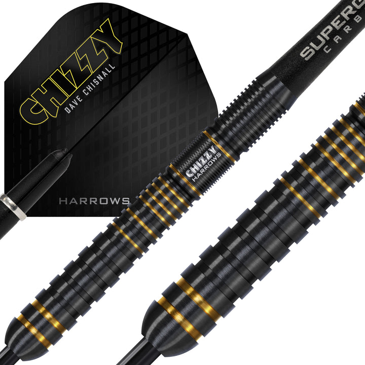 Dave Chisnall Chizzy Series 3 90% Tungsten Steel Tip Darts by Harrows