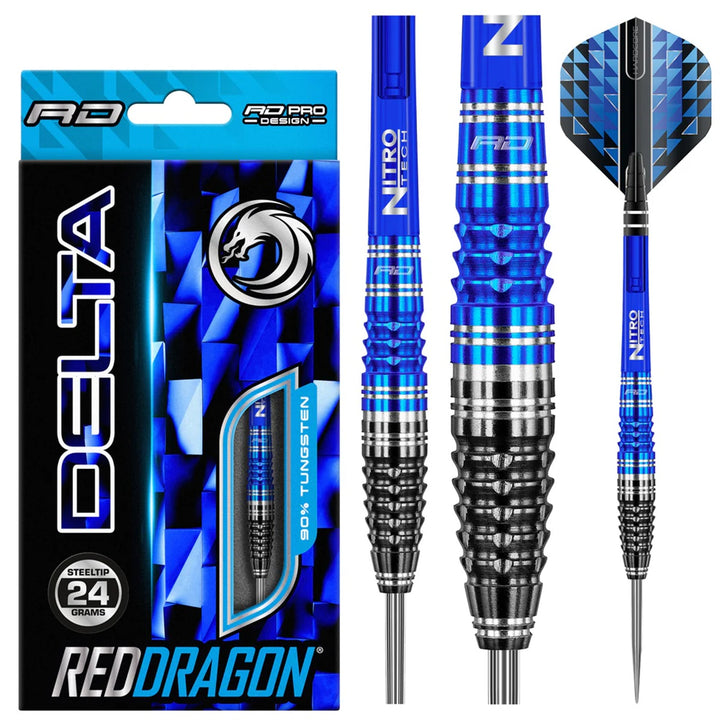 Delta 2 90% Tungsten Steel Tip Darts by Red Dragon