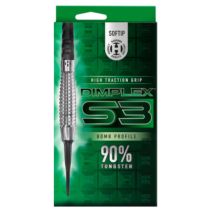 Dimplex S3 Bomb 90% Tungsten Soft Tip Darts by Harrows