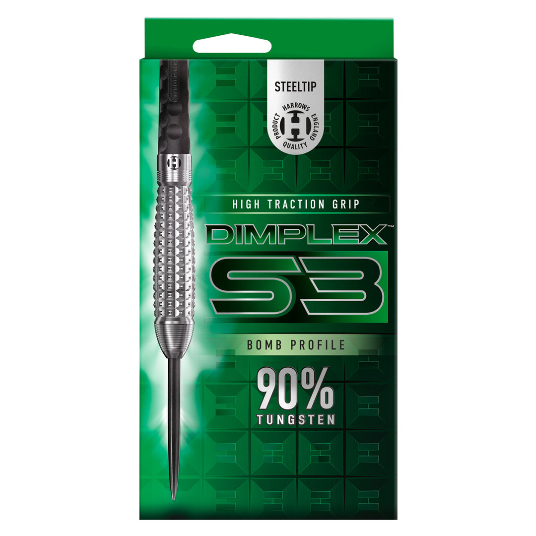 Dimplex S3 Bomb 90% Tungsten Steel Tip Darts by Harrows