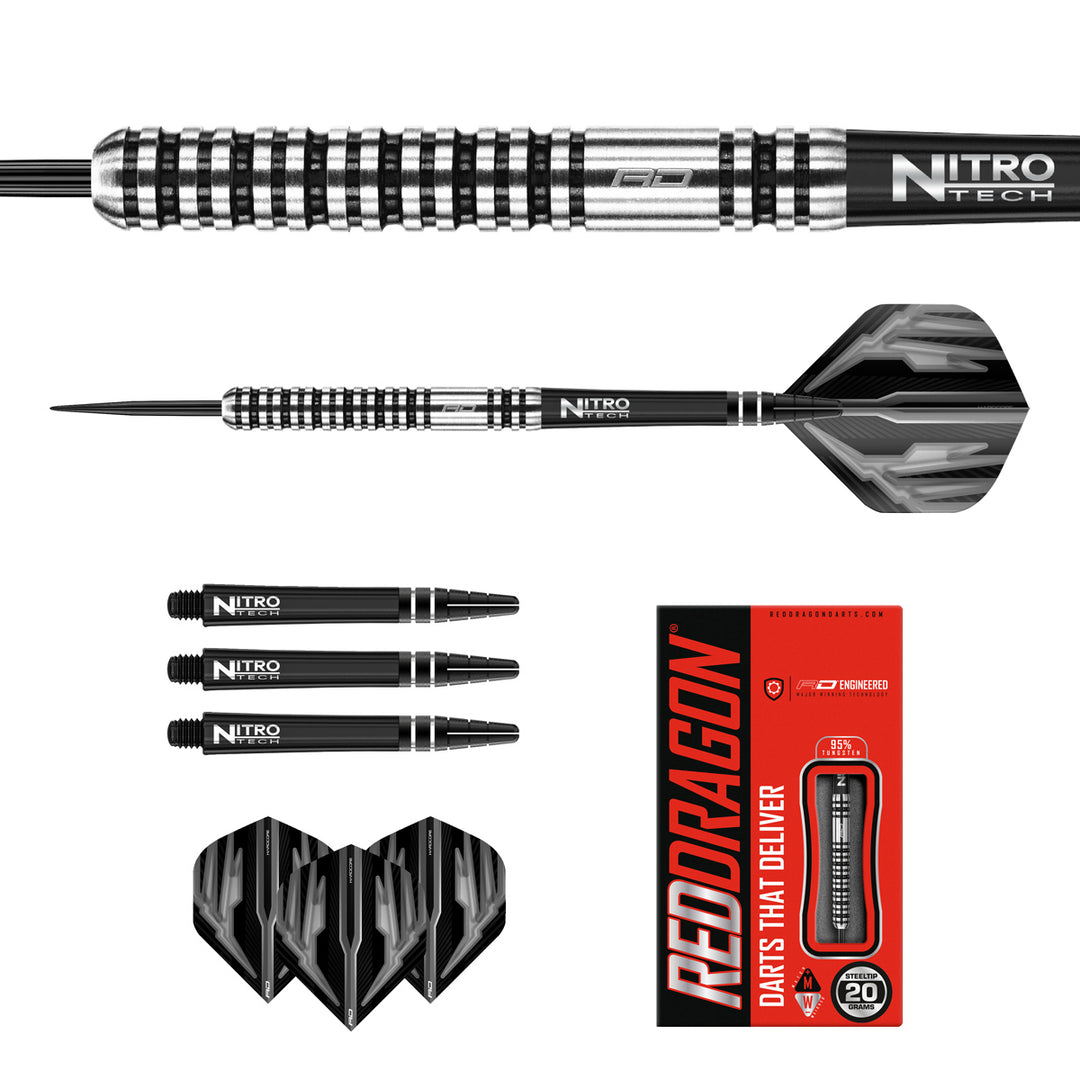 Dragonfly 3 95% Tungsten Steel Tip Darts by Red Dragon