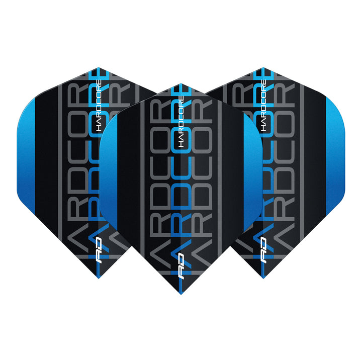 Hardcore XT Blue Triple Standard Dart Flights by Red Dragon