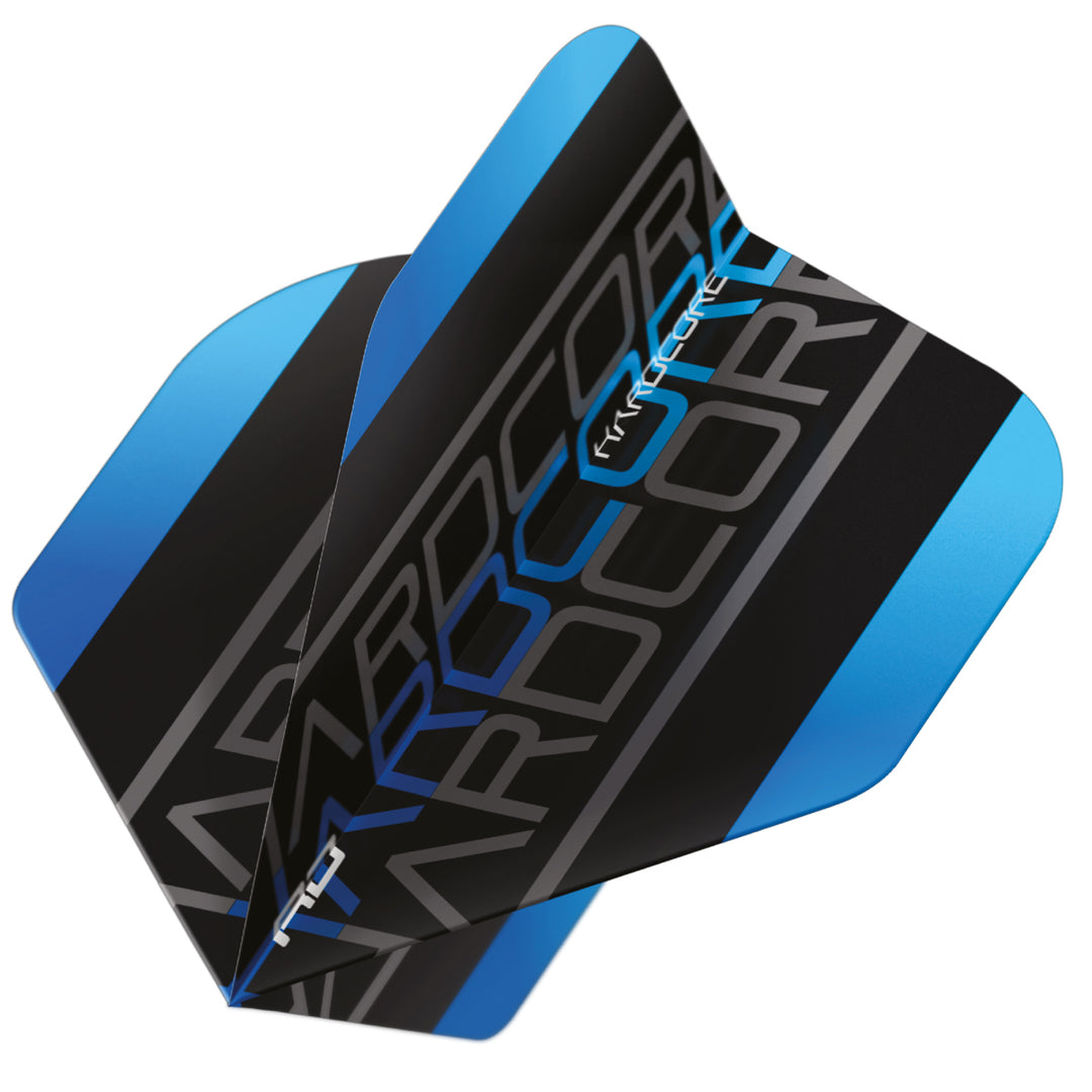 Hardcore XT Blue Triple Standard Dart Flights by Red Dragon