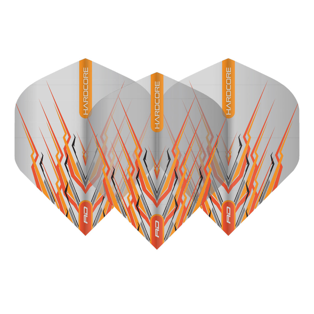 Hardcore Snakebite Orange Mohawk Standard Dart Flights by Red Dragon