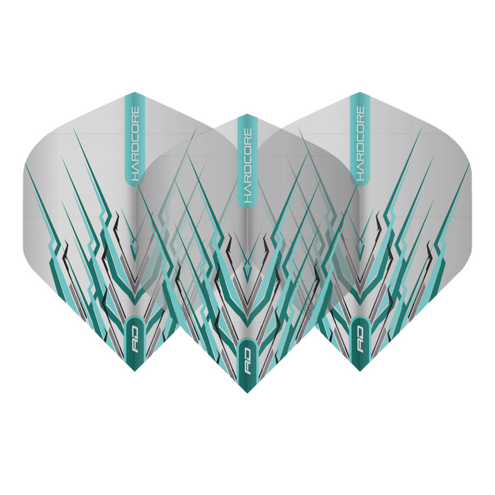 Hardcore Snakebite Light Blue Mohawk Standard Dart Flights by Red Dragon