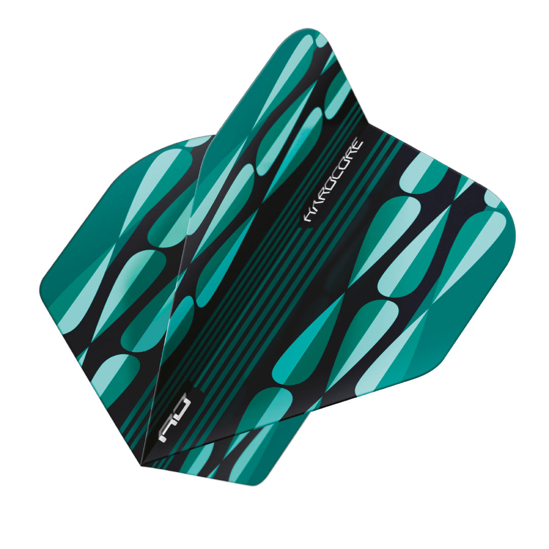 Hardcore Radical Turquoise Teardrop Standard Dart Flights by Red Dragon