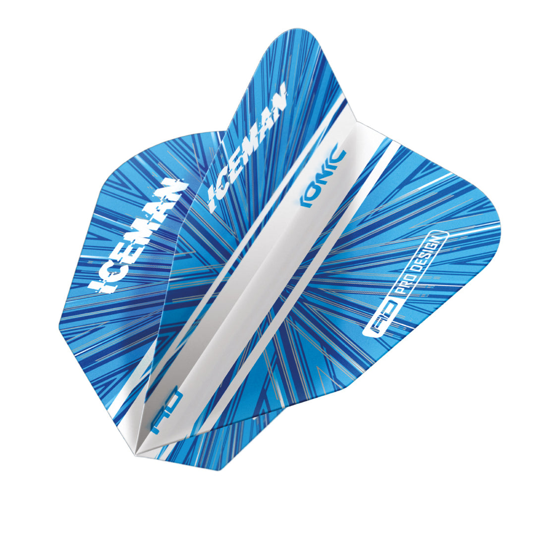 Hardcore Ionic Gerwyn Price Blue Burst V Standard Flights V-Standard Dart Flights by Red Dragon