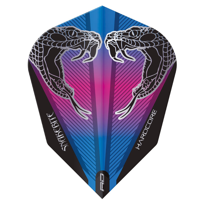 V Standard Snake Black Transparent V-Standard Dart Flights by Red Dragon