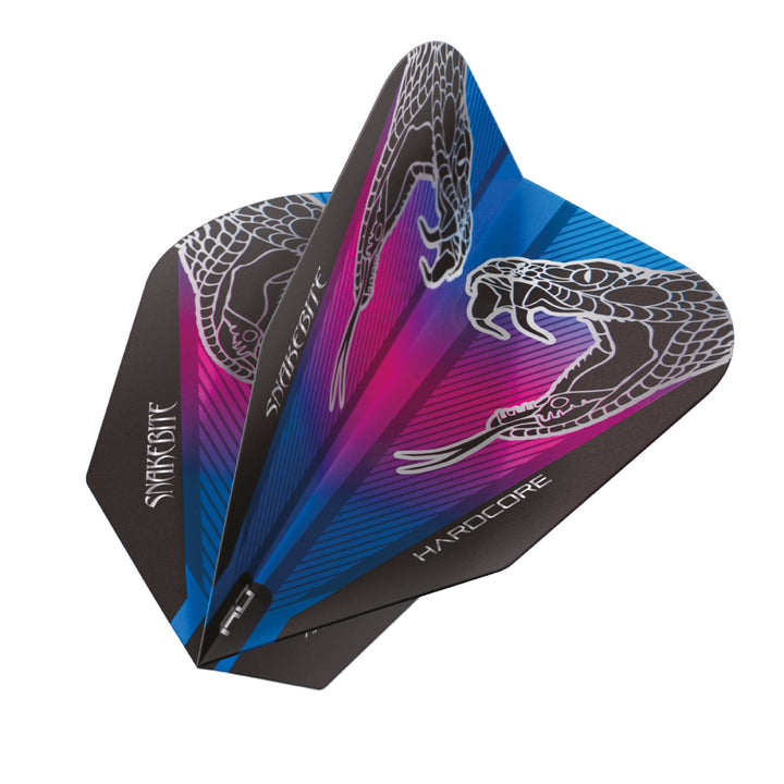 V Standard Snake Black Transparent V-Standard Dart Flights by Red Dragon