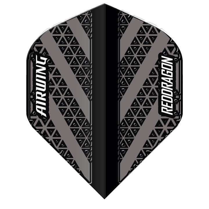 Airwing Black & Grey Standard Dart Flights by Red Dragon