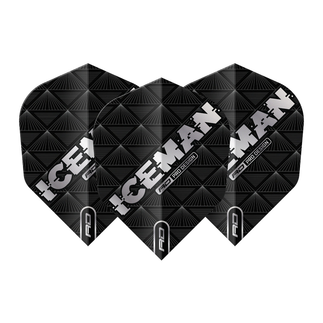 Gerwyn Price Black Hardcore No6 Dart Flights by Red Dragon