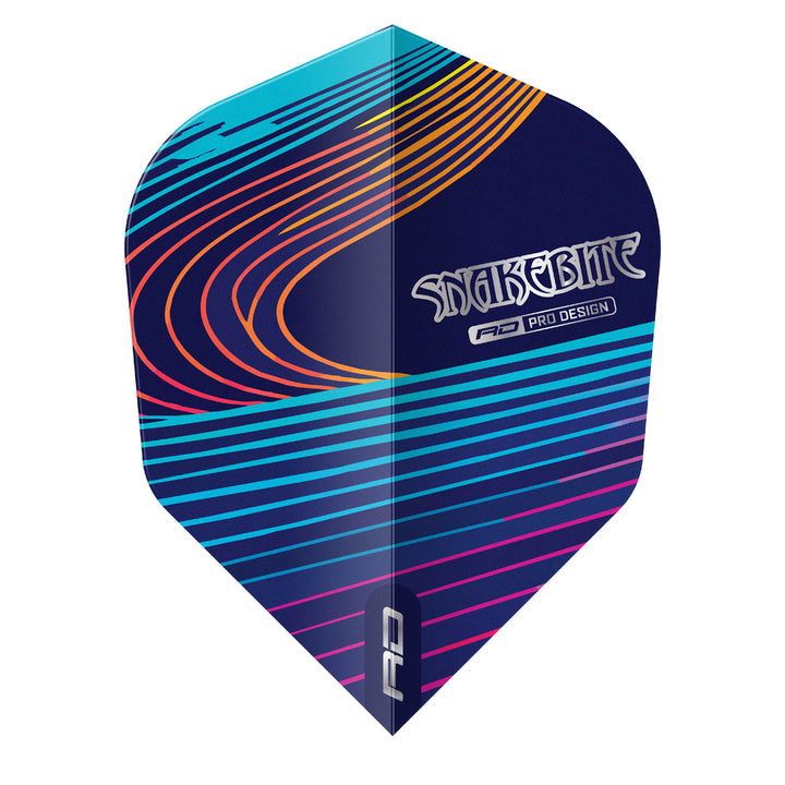 Snakebite Multi Colour Hardcore No6 Dart Flights by Red Dragon