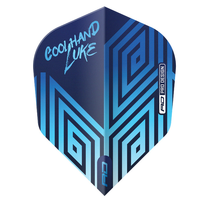 Coolhand Luke Blue Hardcore No6 Dart Flights by Red Dragon