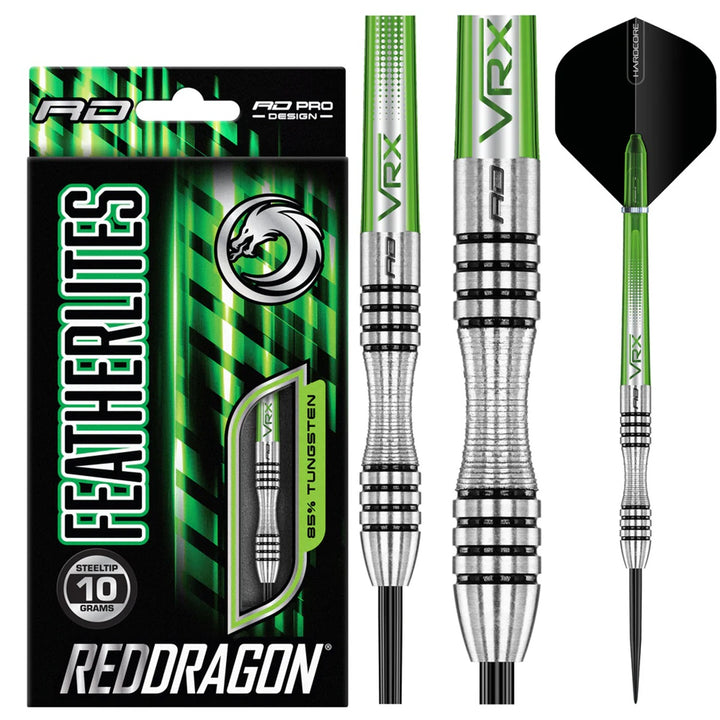 Featherlite 1 85% Tungsten Steel Tip Darts by Red Dragon