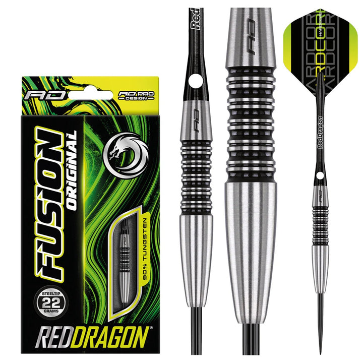 Fusion 90% Tungsten Steel Tip Darts by Red Dragon