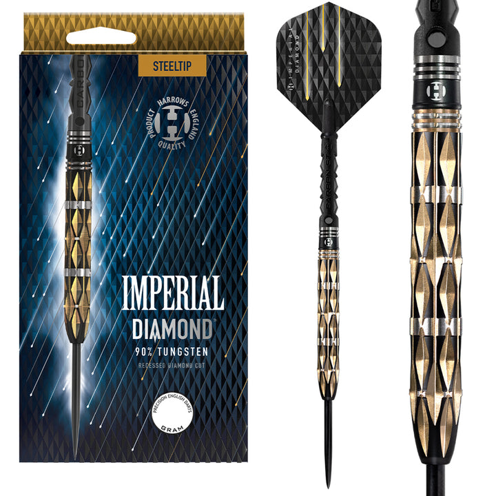 Imperial Diamond 90% Tungsten Steel Tip Darts by Harrows