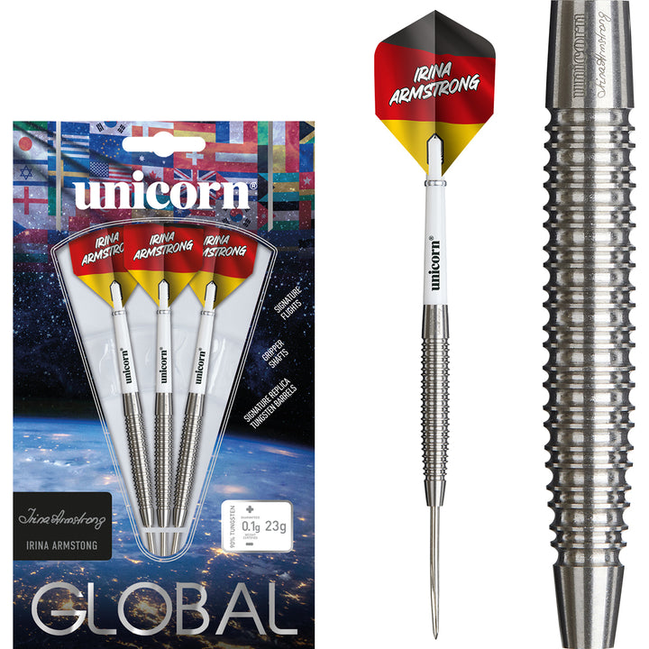 Irina Armstrong 90% Tungsten Steel Tip Darts by Unicorn