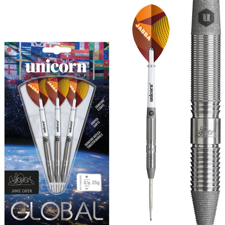 Jamie Caven 90% Tungsten Steel Tip Darts by Unicorn