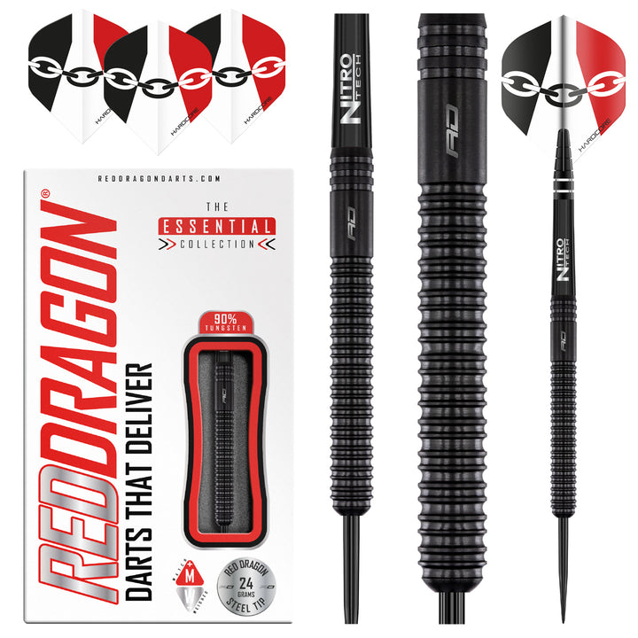 Jamie Hughes 90% Tungsten Steel Tip Darts by Red Dragon