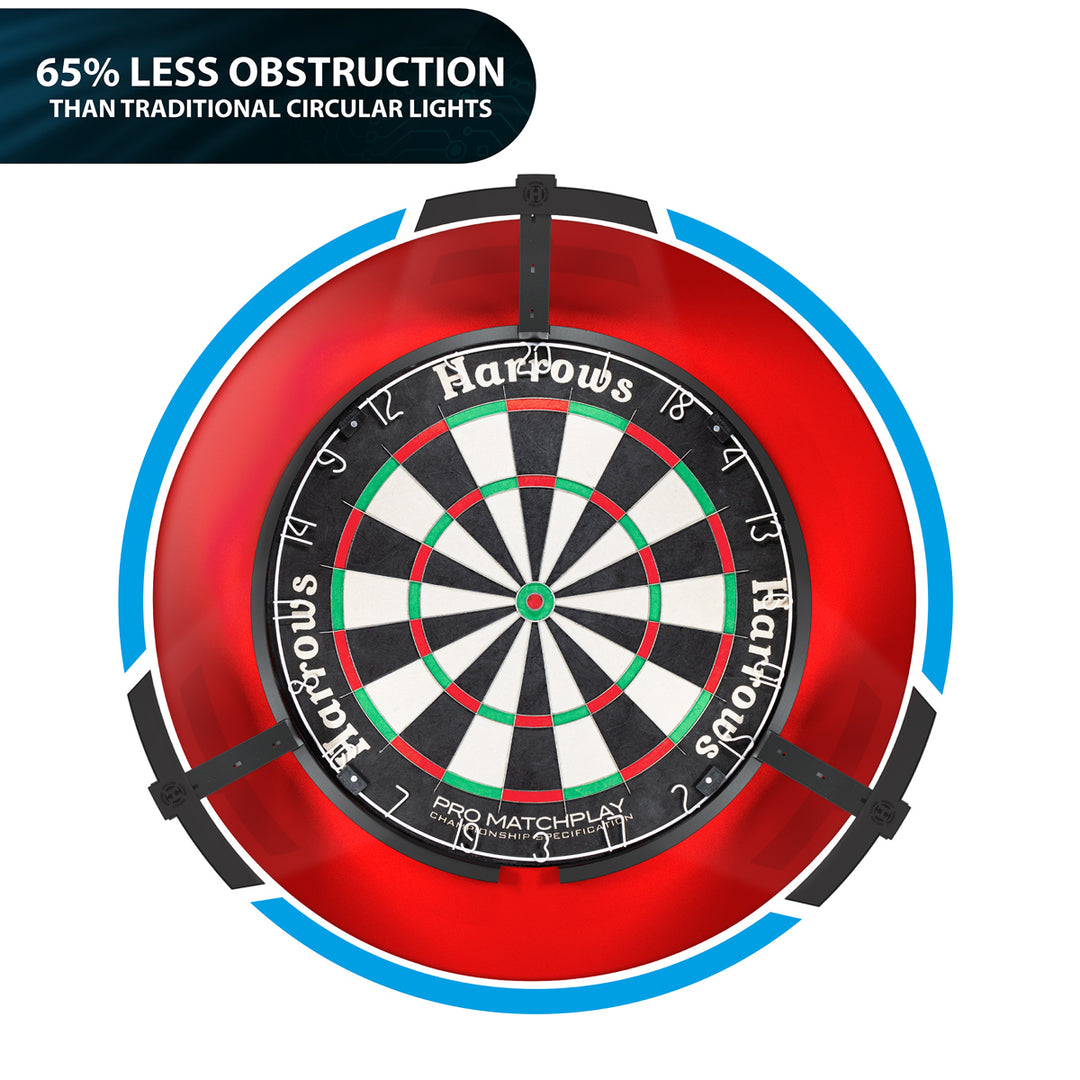 Trilight Ultra Bright LED Dartboard Lighting System by Harrows