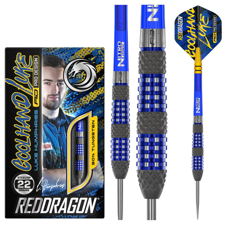 Luke Humphries TX2 Atomised 90% Tungsten Steel Tip Darts by Red Dragon