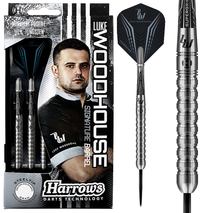 Luke Woodhouse 90% Tungsten Steel Tip Darts by Harrows