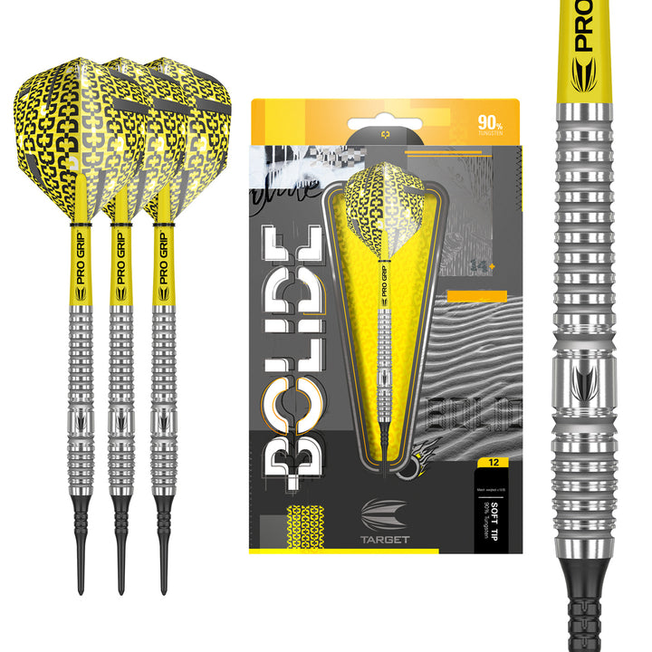 Bolide 12 90% Tungsten Soft Tip Darts by Target