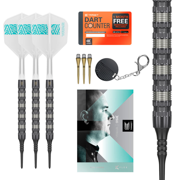 Cross 95K 95% Tungsten Soft Tip Darts by Target