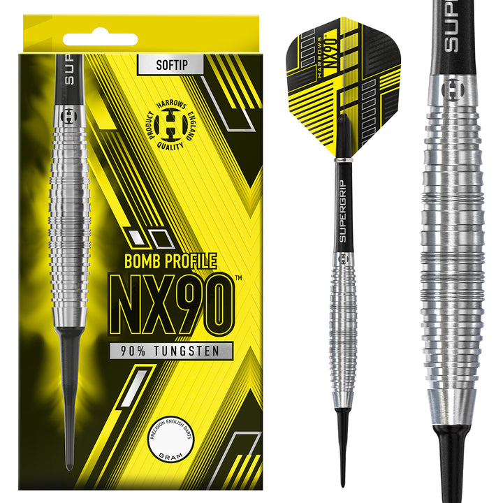 NX90 Bomb 90% Tungsten Soft Tip Darts by Harrows