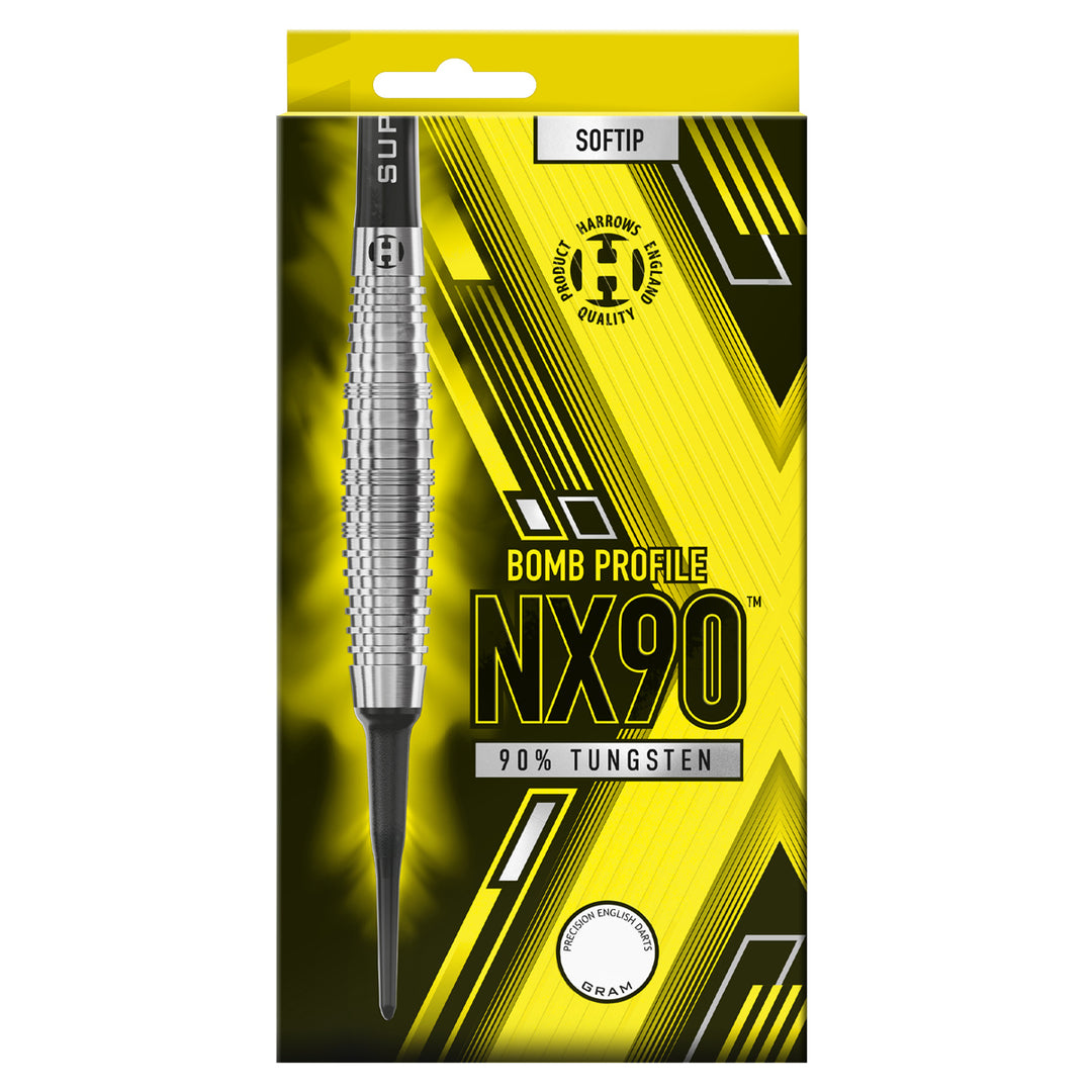 NX90 Bomb 90% Tungsten Soft Tip Darts by Harrows