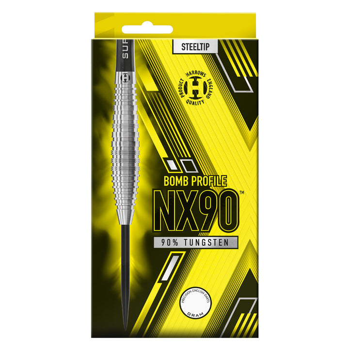 NX90 Bomb 90% Tungsten Steel Tip Darts by Harrows