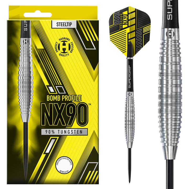 NX90 Bomb 90% Tungsten Steel Tip Darts by Harrows