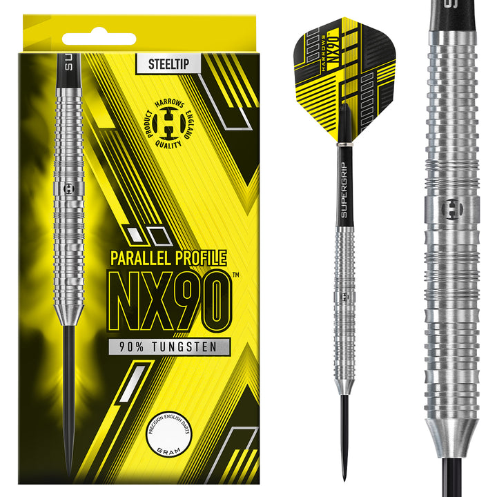 NX90 Parallel 90% Tungsten Steel Tip Darts by Harrows