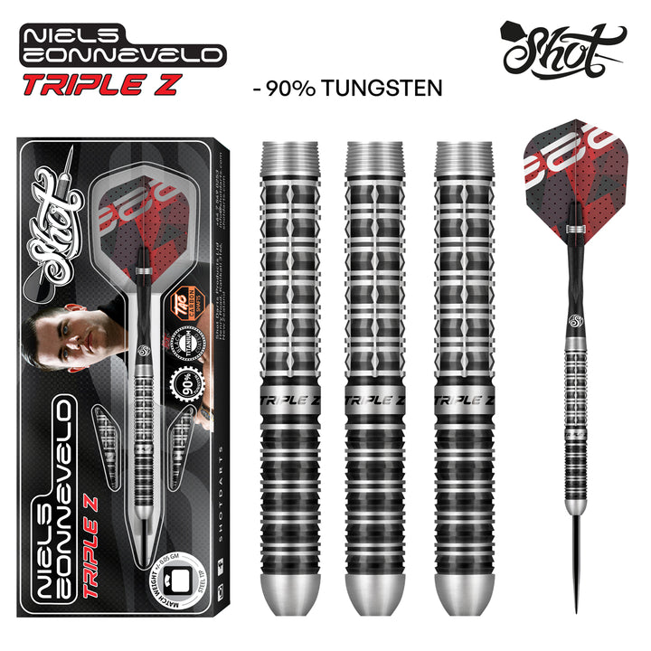 Niels Zonneveld 2.0 90% Tungsten Steel Tip Darts by Shot