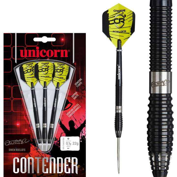 Owen Roelofs 90% Tungsten Steel Tip Darts by Unicorn