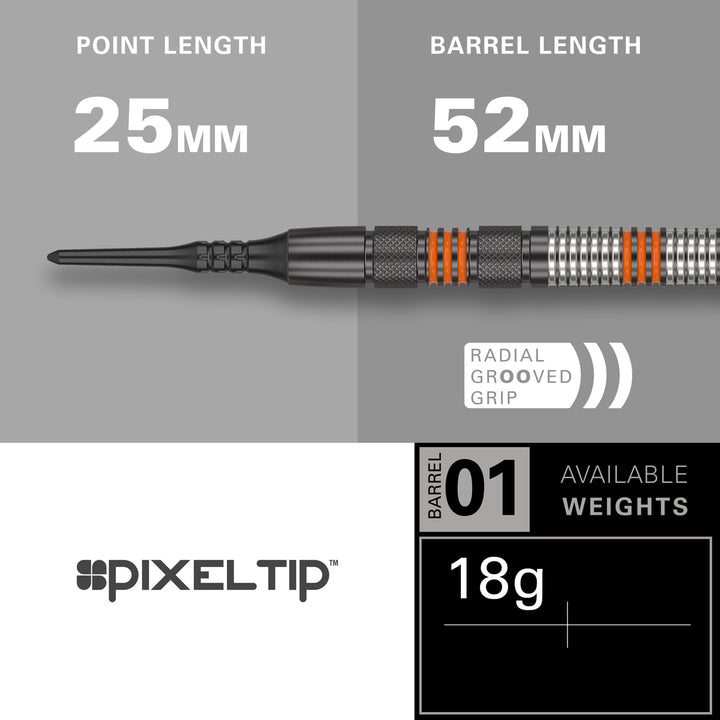 Raymond Van Barneveld RVB 80% Black Soft Tip Darts by Target