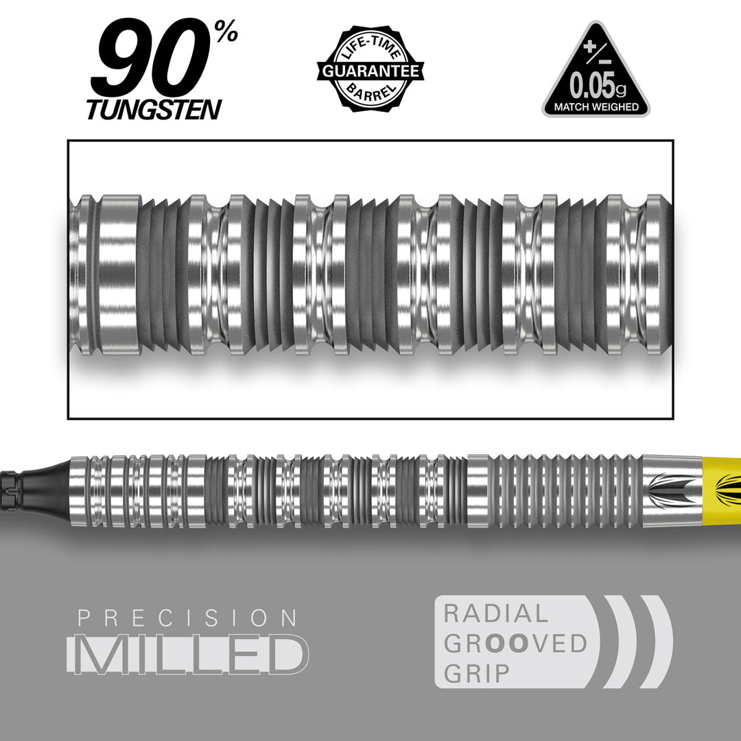 Bolide 11 90% Tungsten Soft Tip Darts by Target