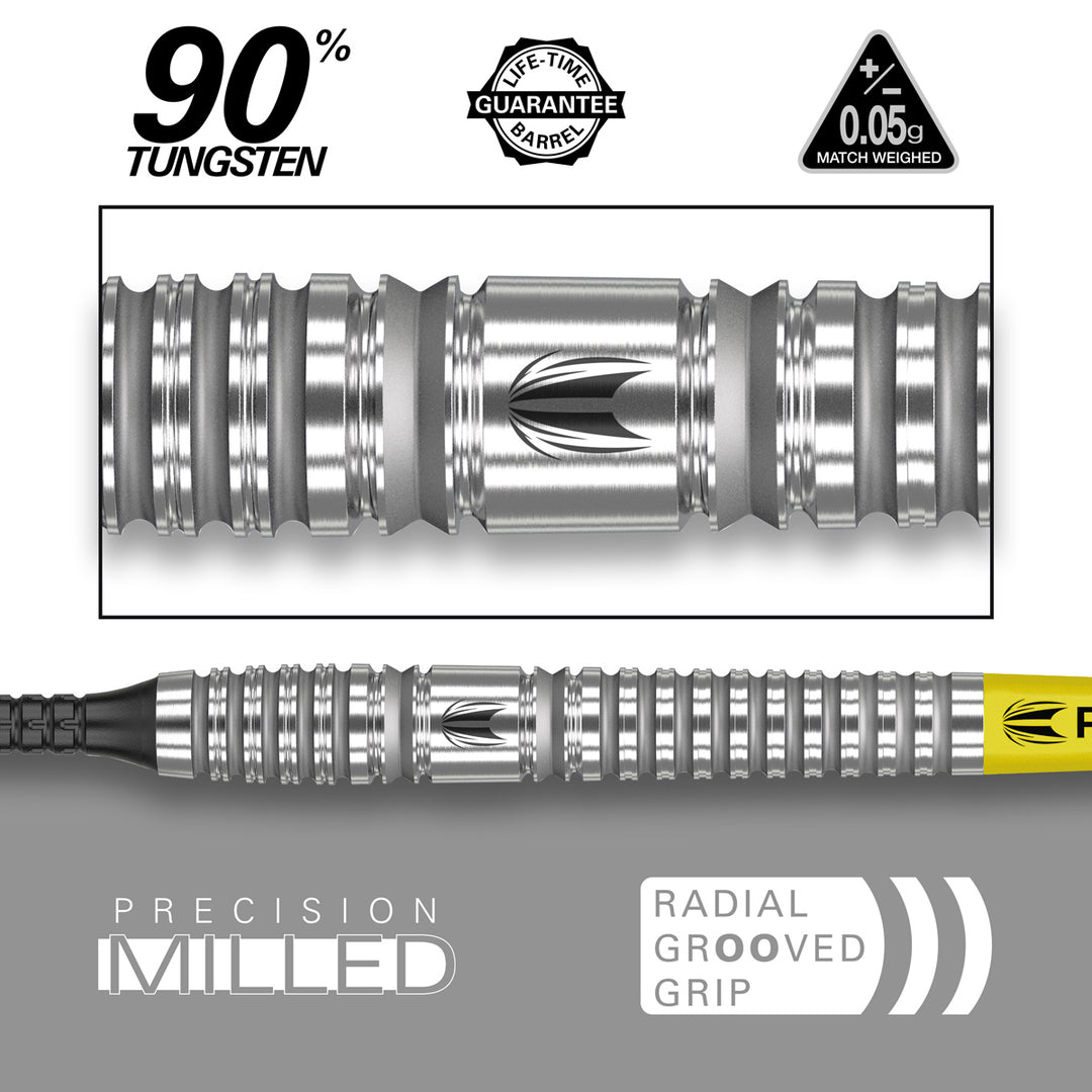 Bolide 12 90% Tungsten Soft Tip Darts by Target