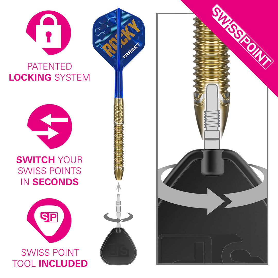 Josh Rock Limited Edition 95% Tungsten SP Steel Tip Darts by Target