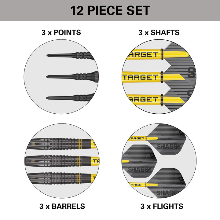 Scott Williams Black 90% Tungsten Soft Tip Darts by Target