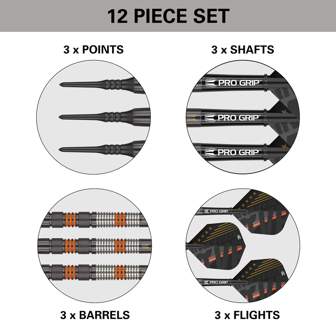 Raymond Van Barneveld RVB 80% Black Soft Tip Darts by Target