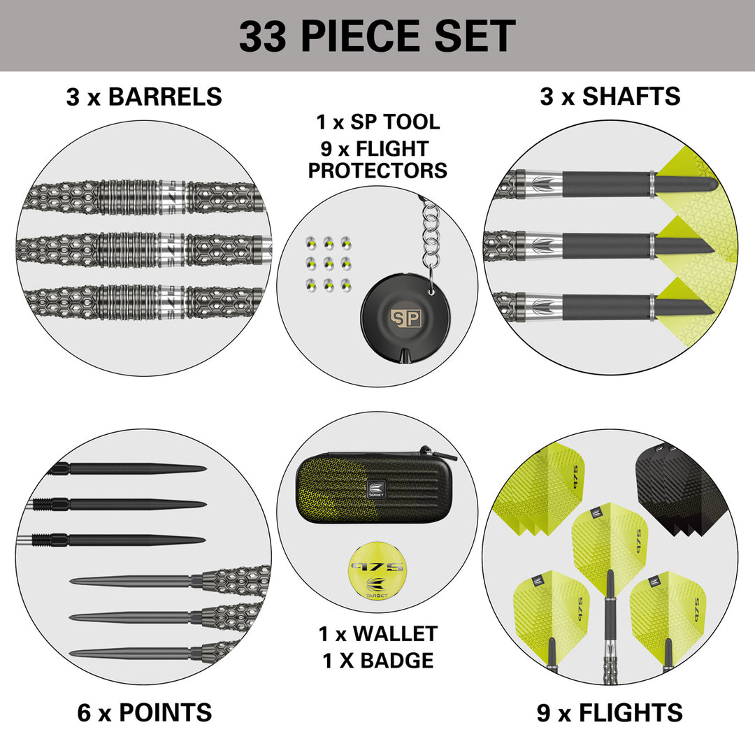 975 03 Swiss  97.5% Tungsten Steel Tip Dart by Target