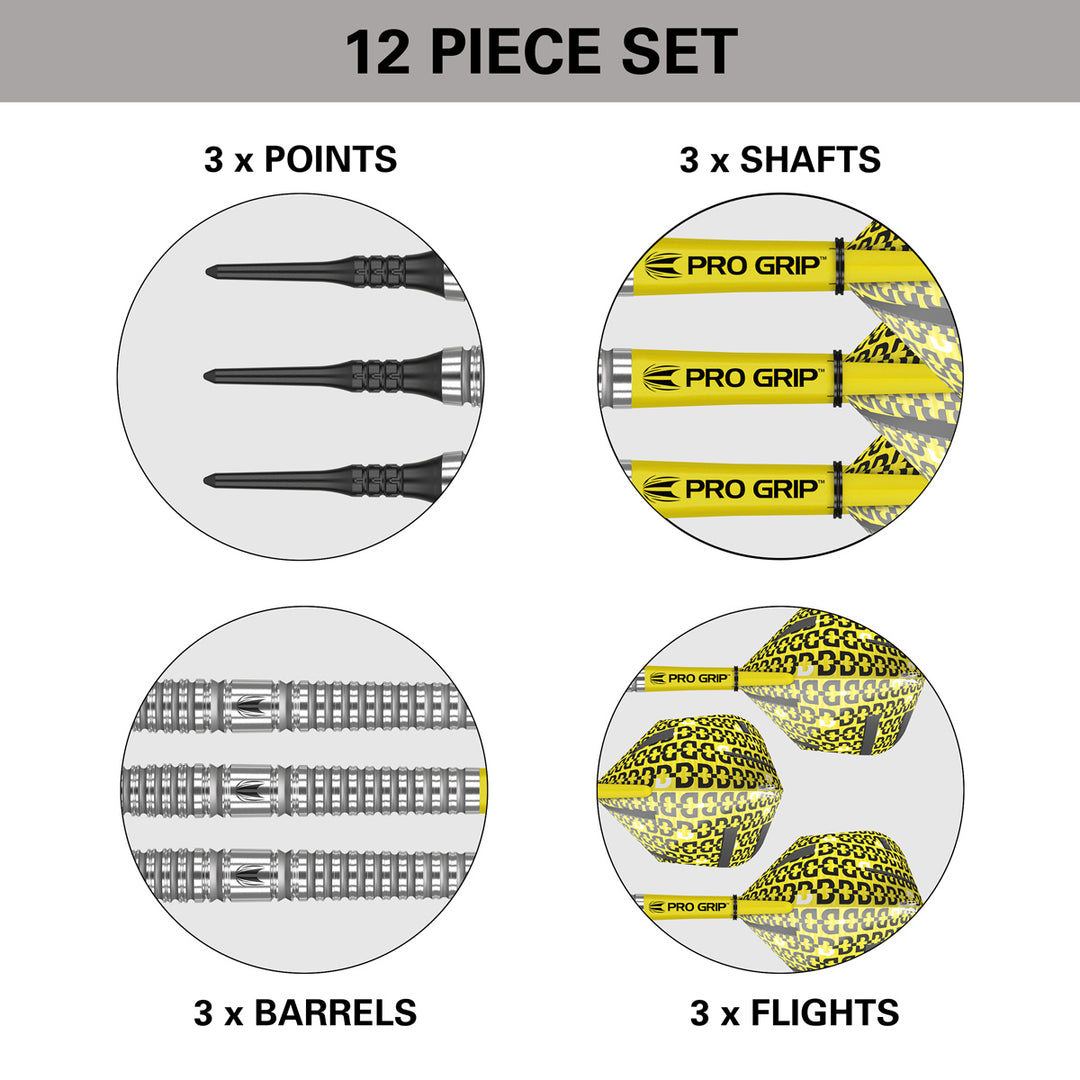 Bolide 12 90% Tungsten Soft Tip Darts by Target