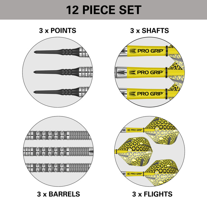 Bolide 11 90% Tungsten Soft Tip Darts by Target