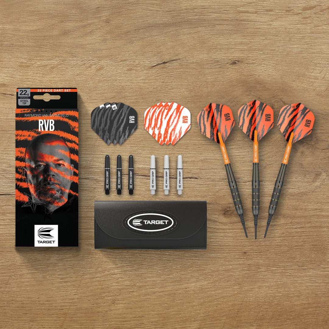 Raymond Van Barneveld RVB Brass Soft Tip Darts by Target