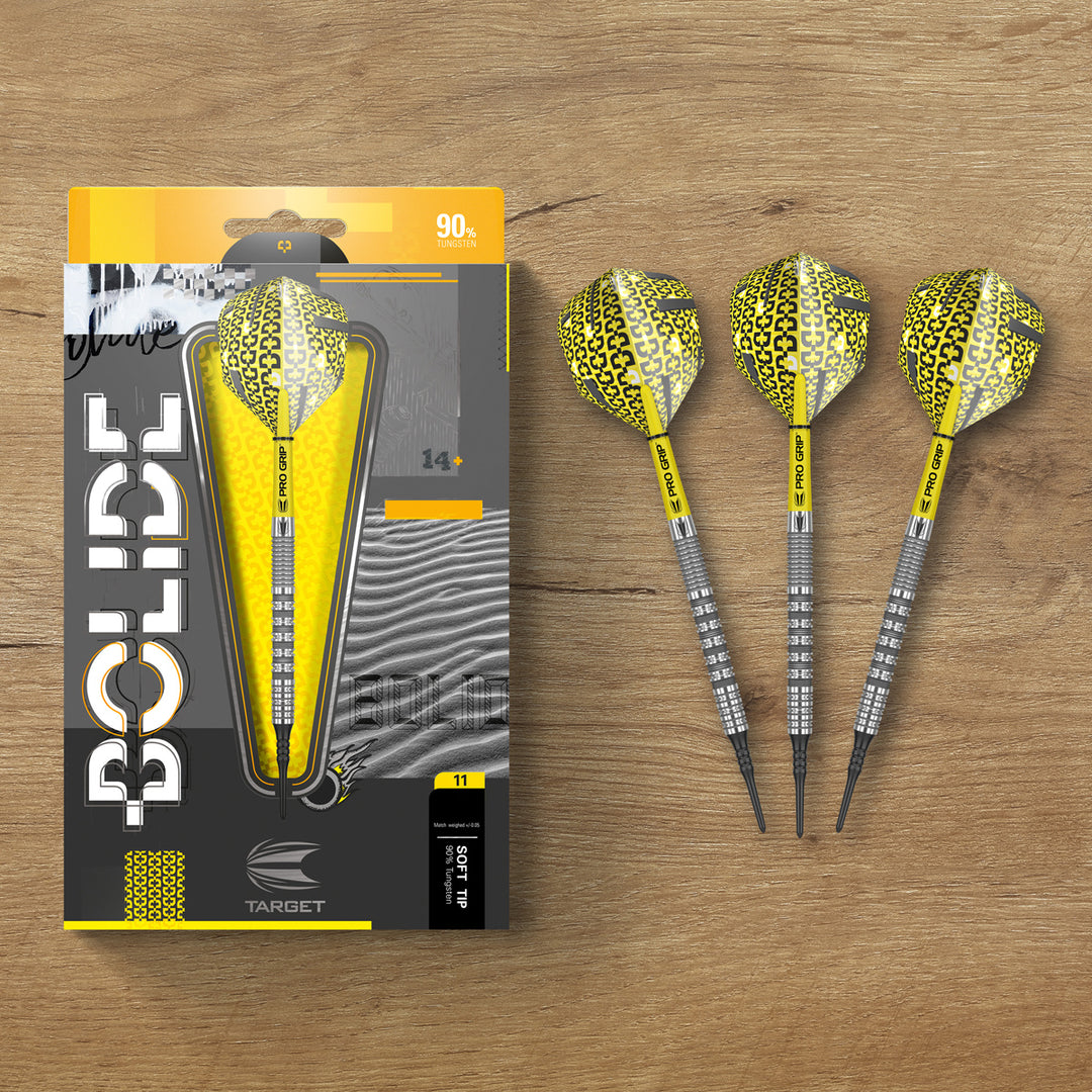 Bolide 11 90% Tungsten Soft Tip Darts by Target