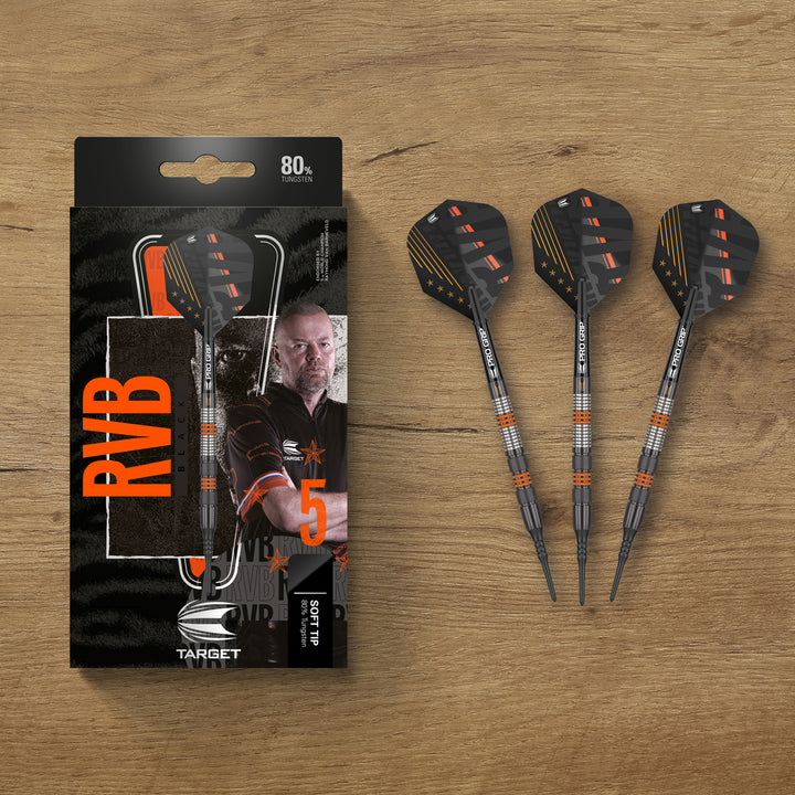 Raymond Van Barneveld RVB 80% Black Soft Tip Darts by Target