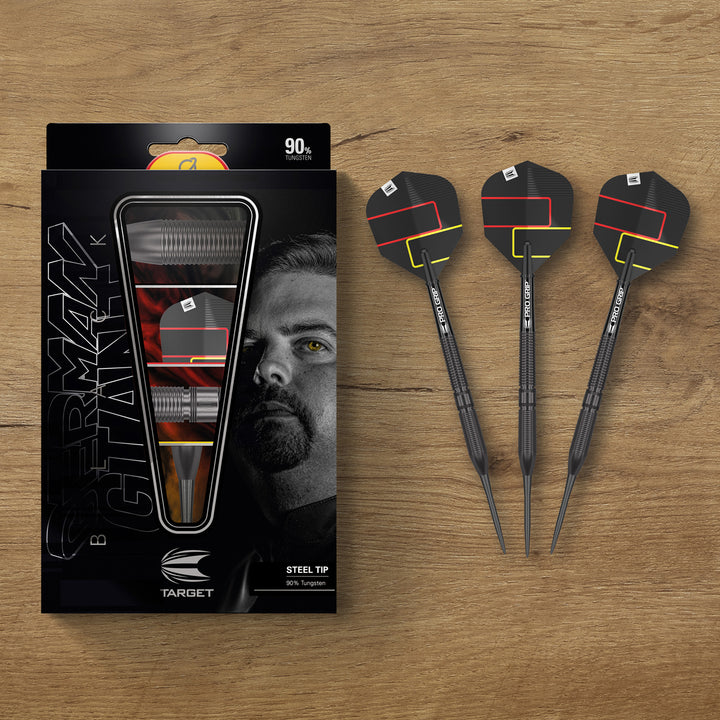 Gabriel Clemens Black 90% Tungsten Steel Tip Darts by Target